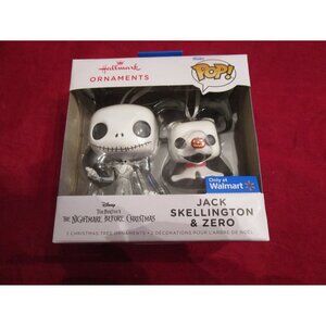 Hallmark Funko POP Nightmare Before Christmas Jack Skellington & Zero Ornament